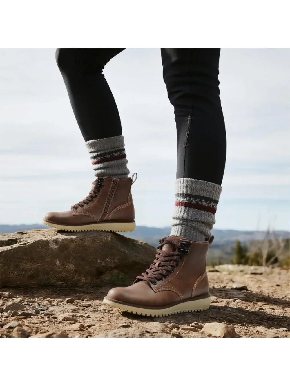 Winter Hiking Boots for Women - Waterproof Lightweight Outdoor Shoes for Walking